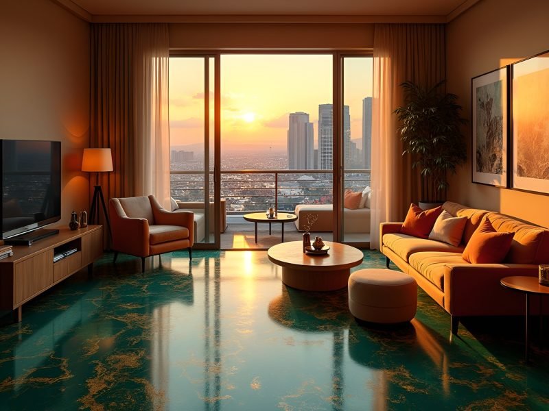 las-vegas-loft-at-sunset-with-epoxy-resin-floors-in-deep-emerald-green-a (1)